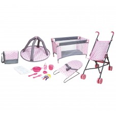Lissi 5 Piece Baby Doll Deluxe Nursery Play Set w/ 8 Accessories   567836897